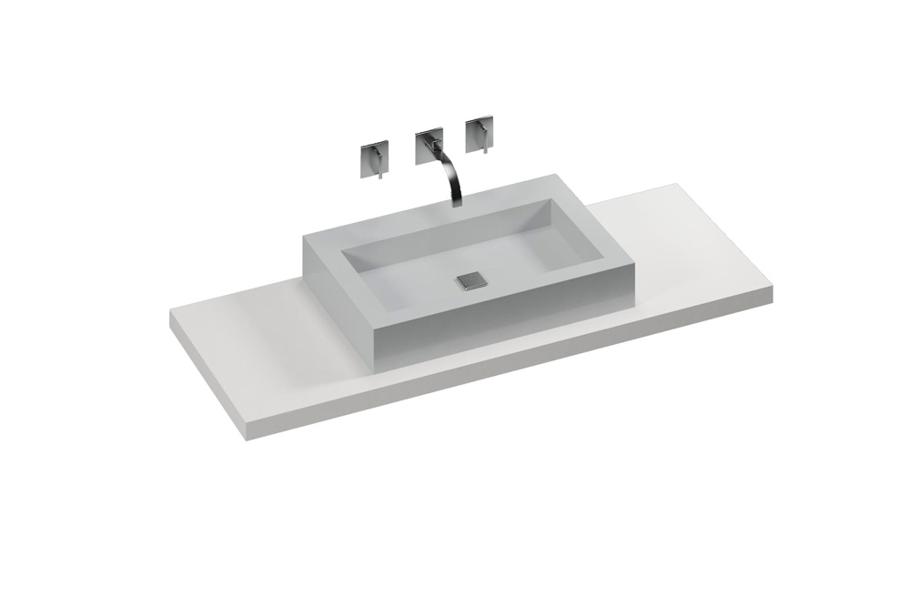 חדרי אמבטיה מעוצבים עם חומרים ייחודיים  - lavabos symmetry s0B 52